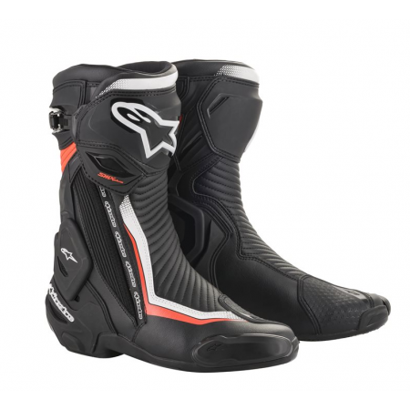 BOTA ALPINESTARS SMX PLUS V2 BLACK WHITE RED