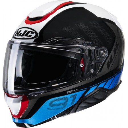 CASCO HJC RPHA 91 RAFINO MC21  NEGRO/BLANCO/AZUL