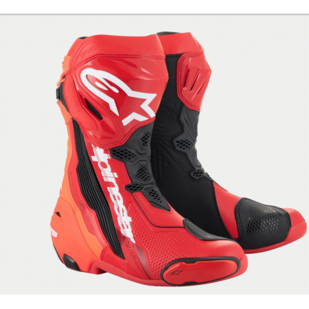 BOTA ALPINESTARS SUPERTECH R ROJO BRILLANTE ROJO FLUOR