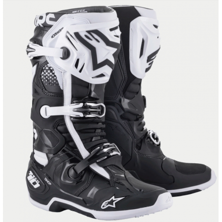 BOTA ALPINESTARS TECH-10 BLANCA NEGRA