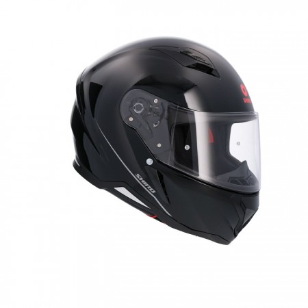 CASCO AXOR HUNTER MONOCOLOR NEGRO BRILLO