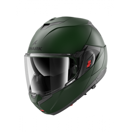 CASCO SHARK OXO BLANK Mat Dark Green Matt