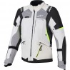 Cazadora-Cordura-Alpinestars-Andes-V4-Gris-amarillo-fluor-impermeable-forro-desmontable-invierno
