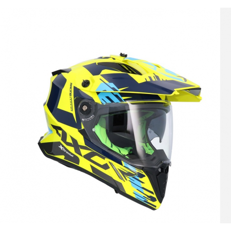 CASCO AXOR X-CROSS D/V  X-1 AMARILO FLUOR