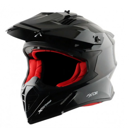 CASCO SHIRO X-CROSS NEGRO BRILLO